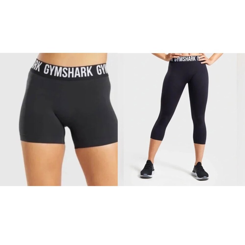 GYMSHARK Bundle, Gymshark Fit Shorts and Fit Cropped Leggings, Seamless Workout
